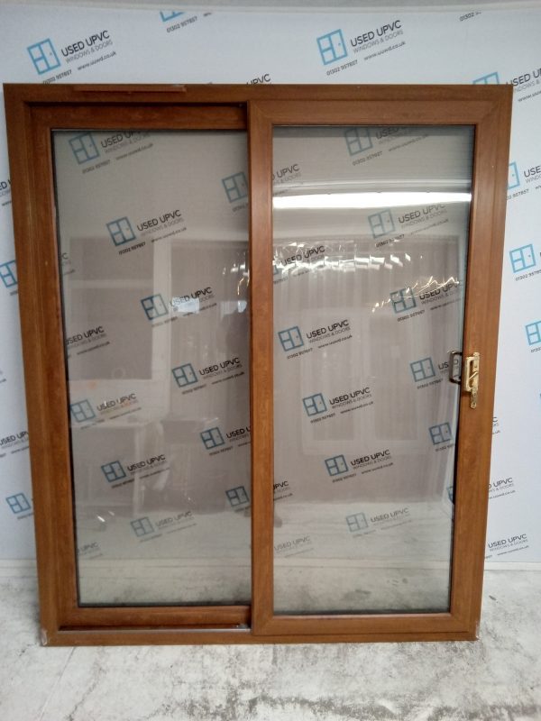 Used Oak Upvc Sliding Patio Doors 1815mm x 2170mm EA1A - Image 2