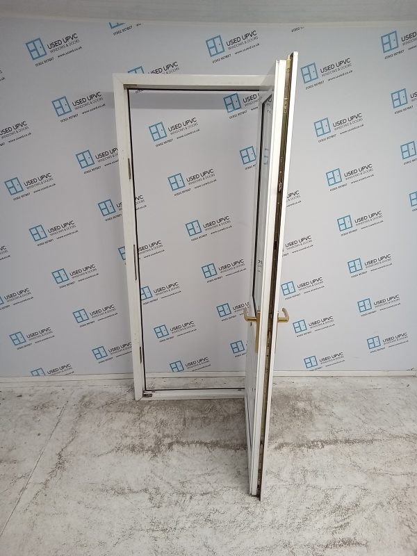 Used White Upvc Back Door 895mm x 2080mm (reduce to 880mm) 0362 | Used ...