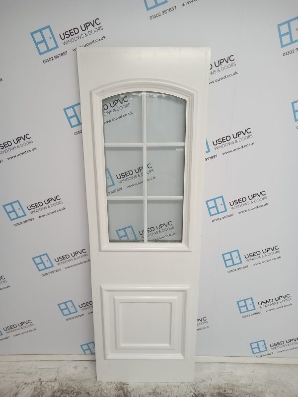 Used White Upvc Back Door Panel 570mm x 1780mm x 28mm USP017 - Image 2