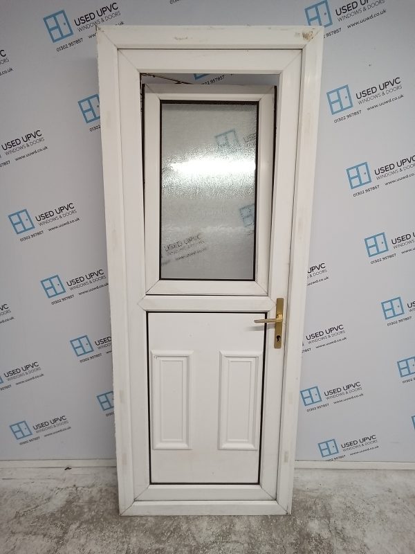 Used White Upvc Stable Back Door 800mm x 2040mm 0421 - Image 5