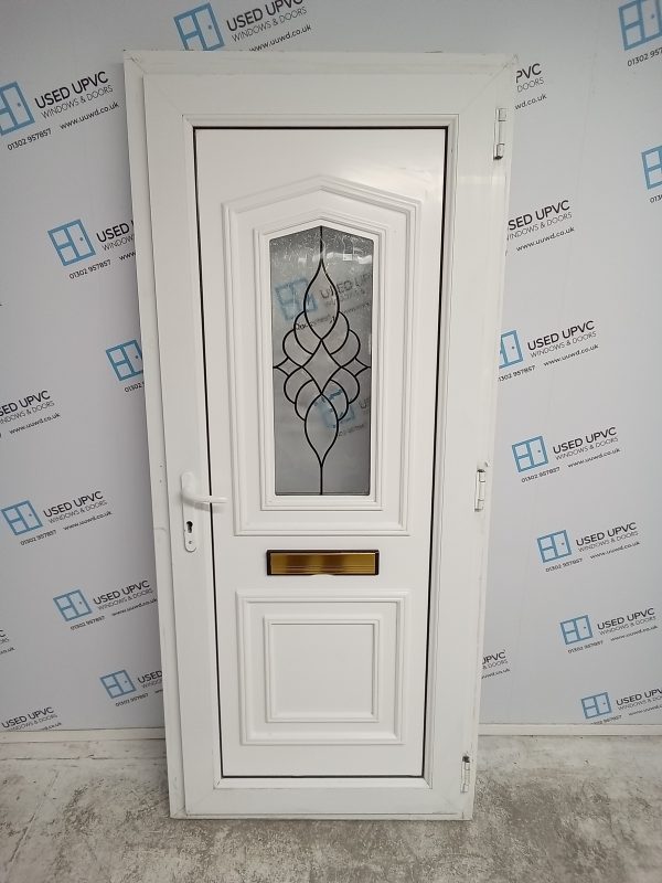 Used White Upvc Front Door 900mm x 2065mm 0539 - Image 2