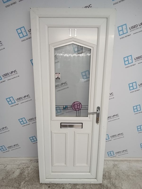 Used White Upvc Front Door 810mm x 2030mm 0079