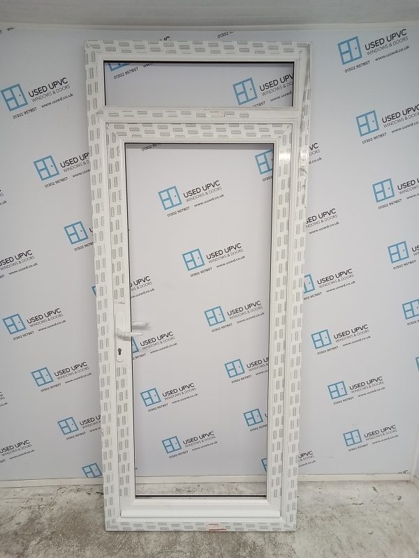 Brand New White Upvc unglazed Door frame With Toplight 980mm x 2340mm C2020