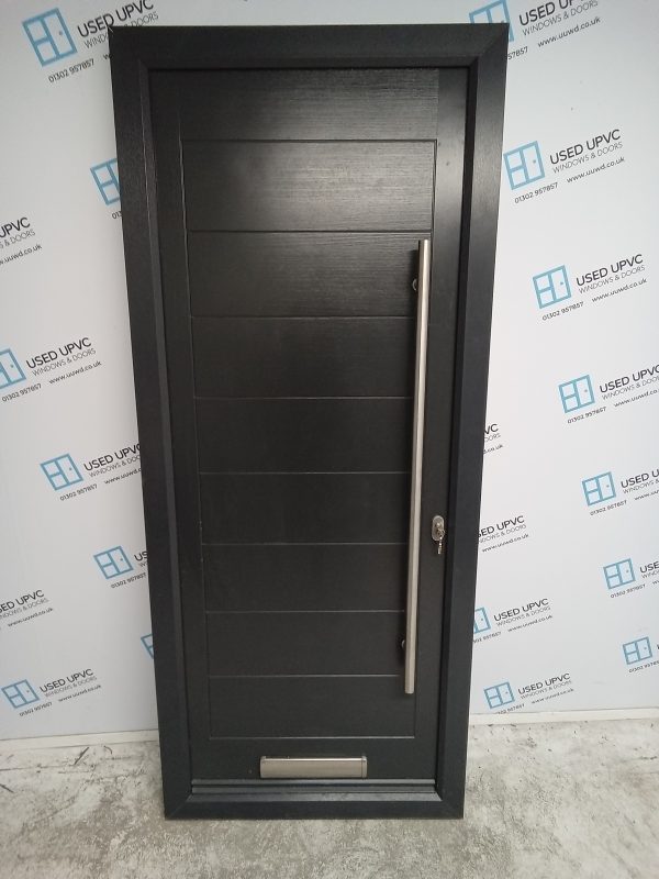 Brand New Anthracite Grey Composite Front Door 900mm x 2125mm C2032