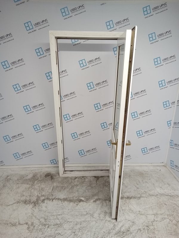 Used White Upvc Back Door 855mm x 2000mm 0129 - Image 3