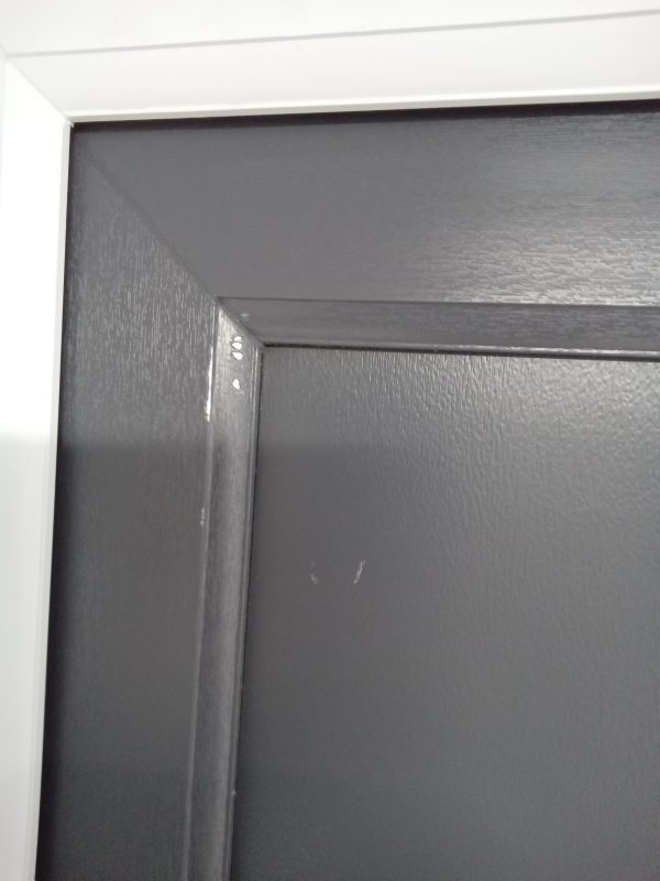 Used Anthracite Grey Upvc Front Door 975mm x 2100mm 0141 - Image 4