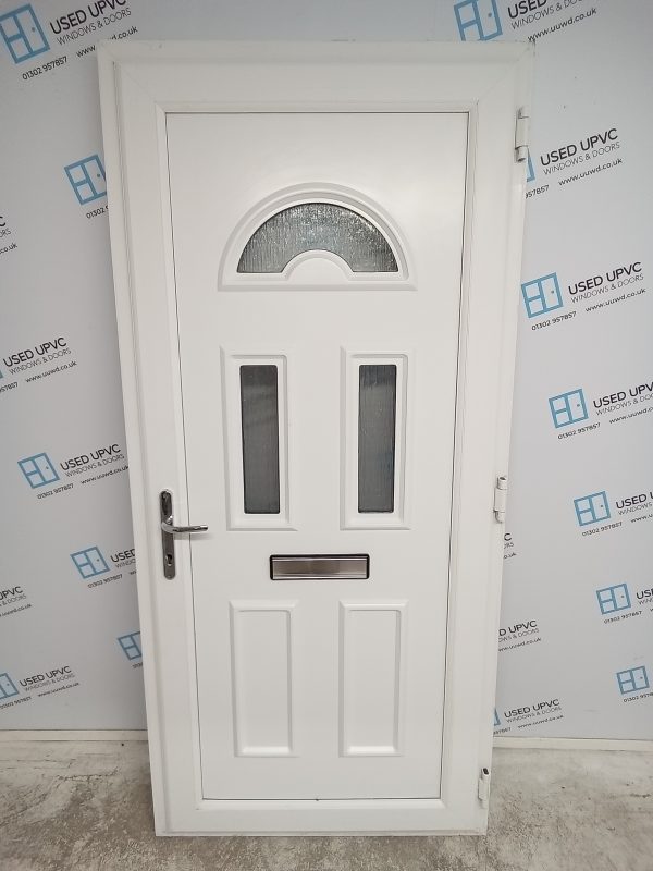 Used Anthracite Grey Upvc Front Door 975mm x 2100mm 0141 - Image 2