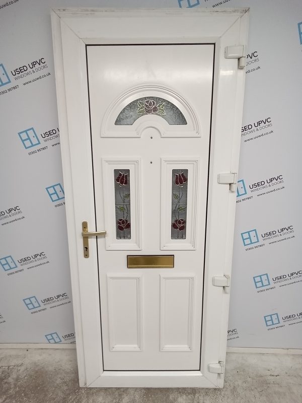 Used White Upvc Front Door 895mm x 2090mm 0170 - Image 2