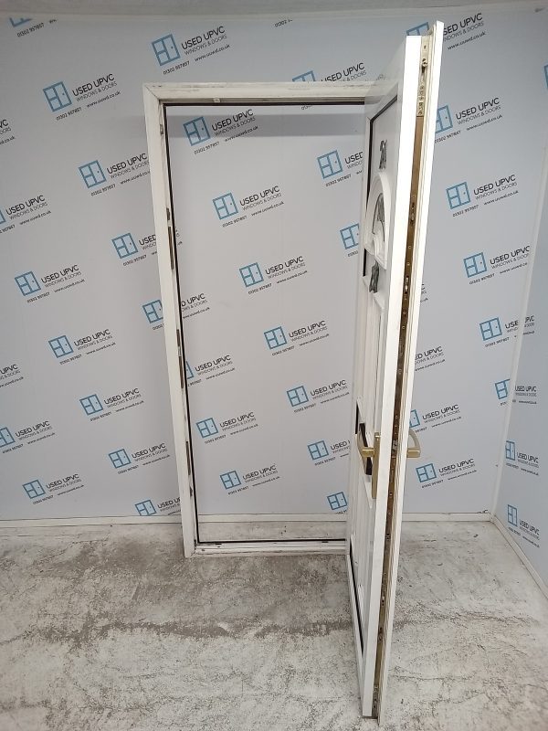 Used White Upvc Front Door 895mm x 2090mm 0170 - Image 3