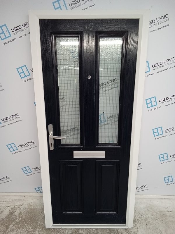 Used Blue Composite Front Door 885mm x 1965mm 0178