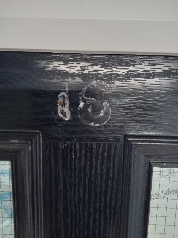 Used Blue Composite Front Door 885mm x 1965mm 0178 - Image 5