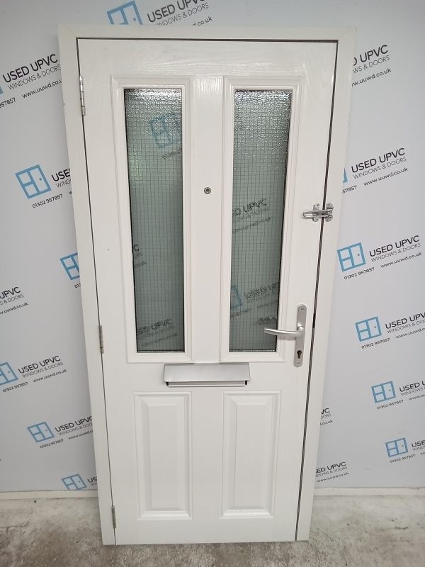 Used Blue Composite Front Door 885mm x 1965mm 0178 - Image 2