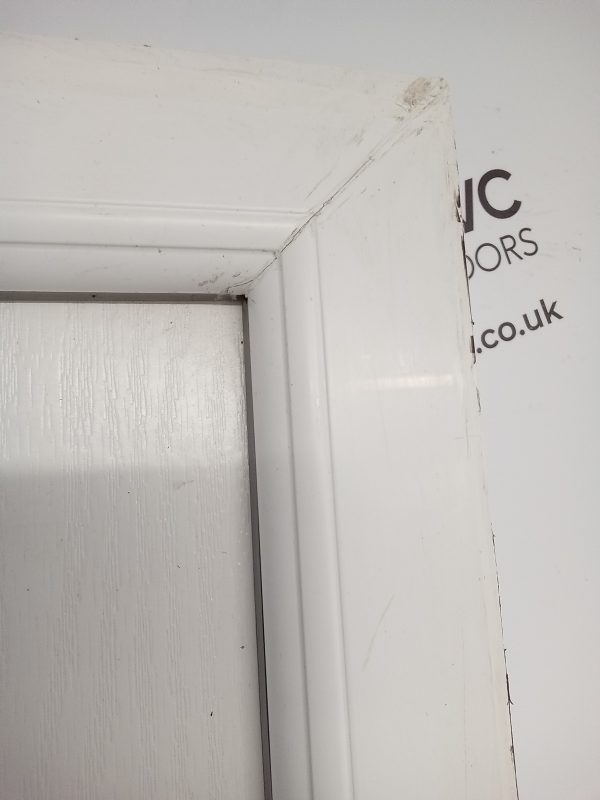 Used White Composite Back Door 980mm x 2060mm 0006 - Image 4