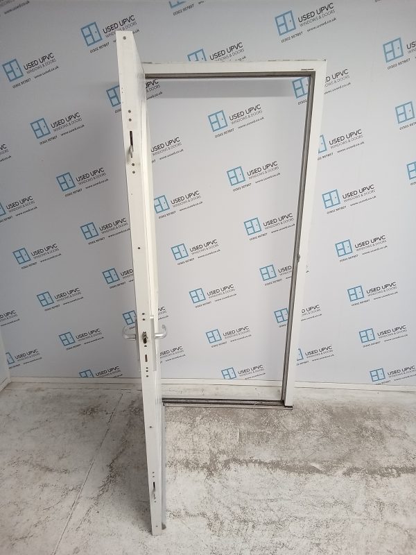 Used White Composite Back Door 980mm x 2060mm 0006 - Image 3