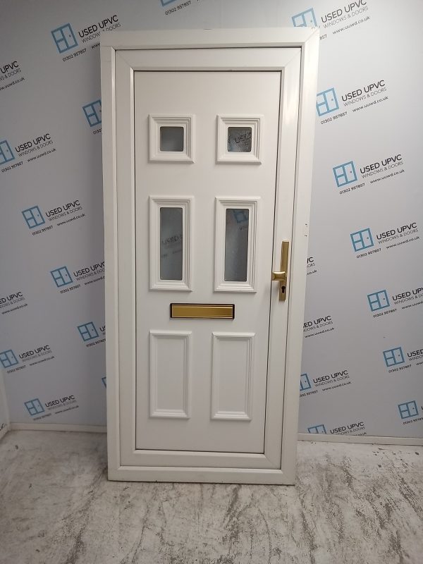 Used White Upvc Front Door 920mm x 2055mm 0277