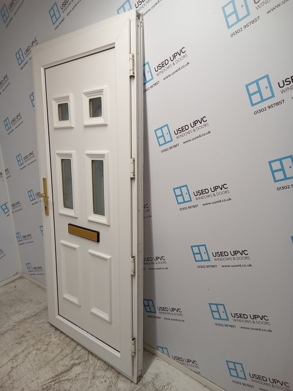 Used White Upvc Front Door 920mm x 2055mm 0277 - Image 4