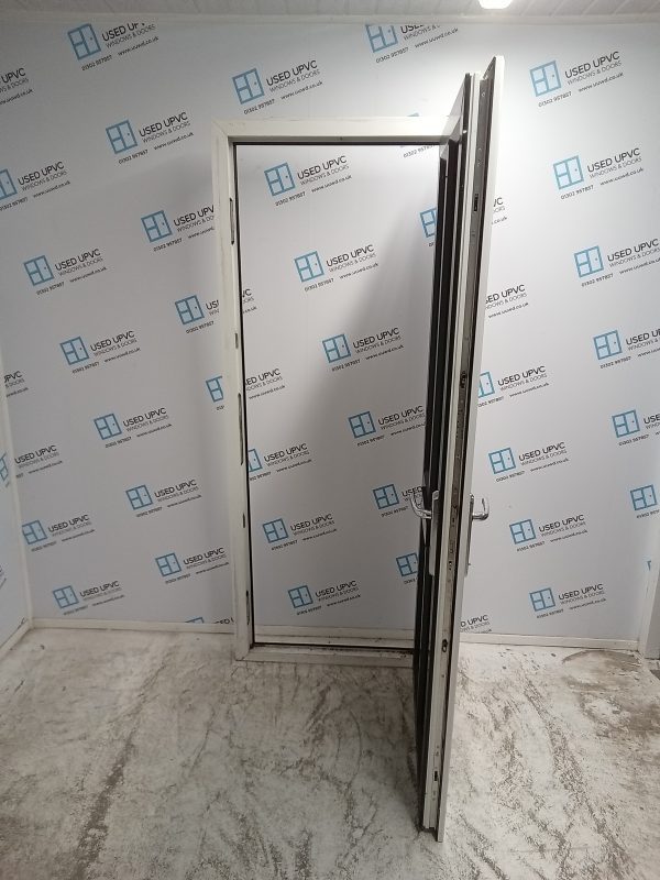 Used Green Upvc Front Door 850mm x 2050mm 0293 - Image 3