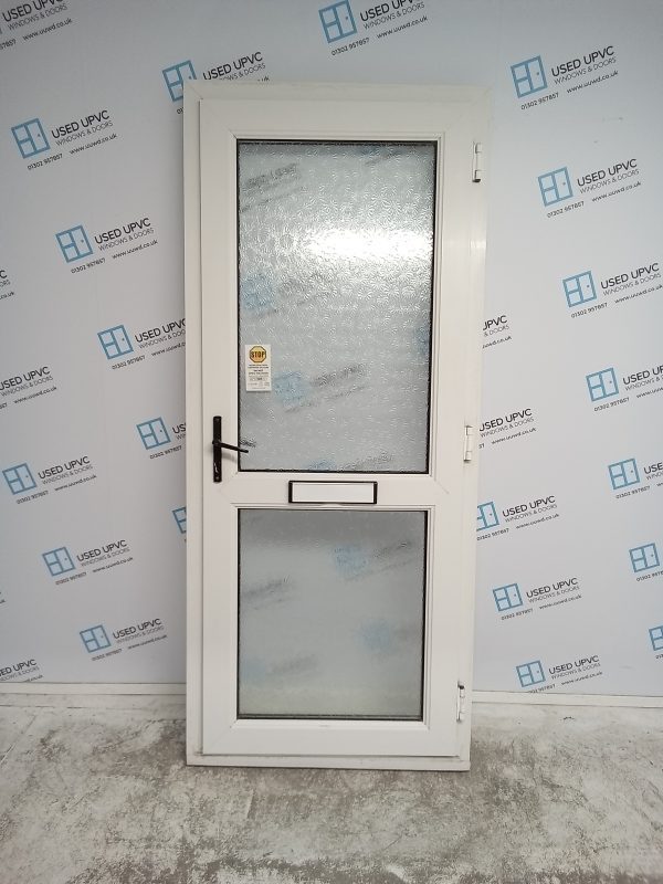 Used White Upvc Front Door 910mm x 2120mm 0446 - Image 2