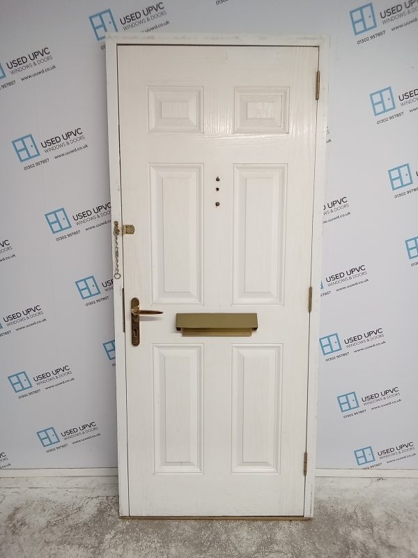 Used White Composite Front Door 880mm x 2065mm 0429 - Image 2
