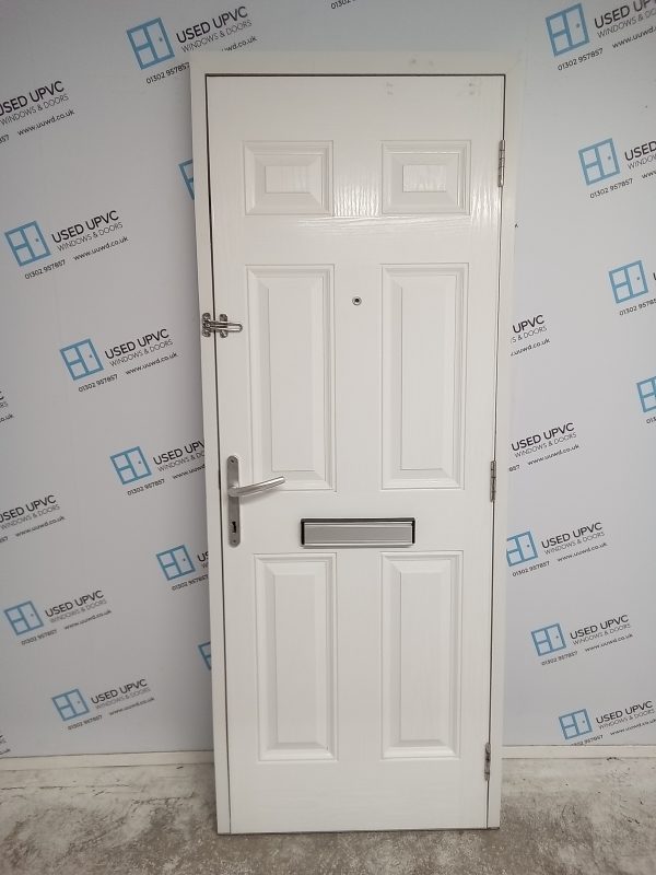 Used White Composite Front Door 810mm x 2085mm 0523 - Image 2