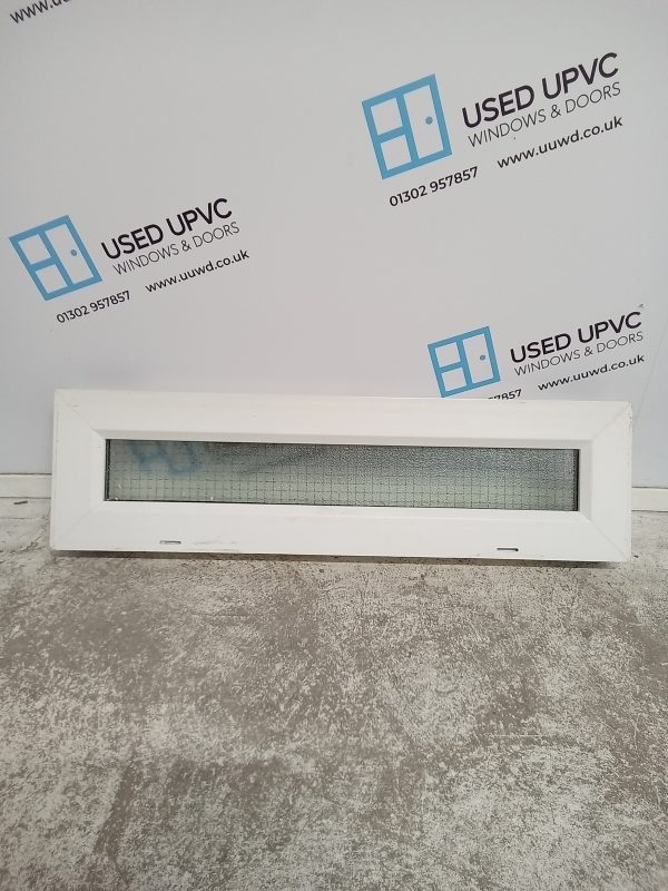 Used White Upvc Window (Toplight) 830mm x 230mm W0153