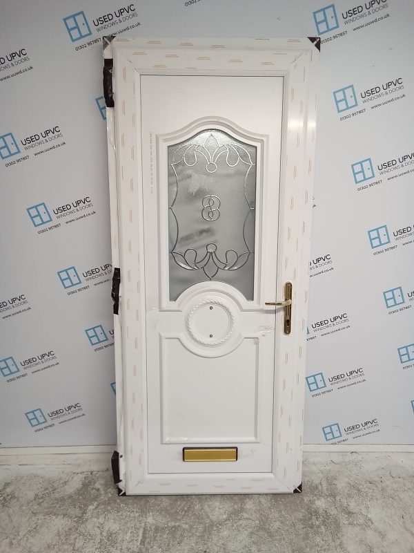 Brand New White Upvc Front Door 890mm x 2060mm ND04 - Image 2