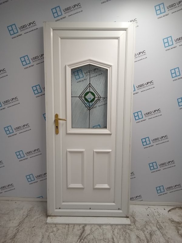 Used White Upvc Back Door 920mm x 2100mm 0274