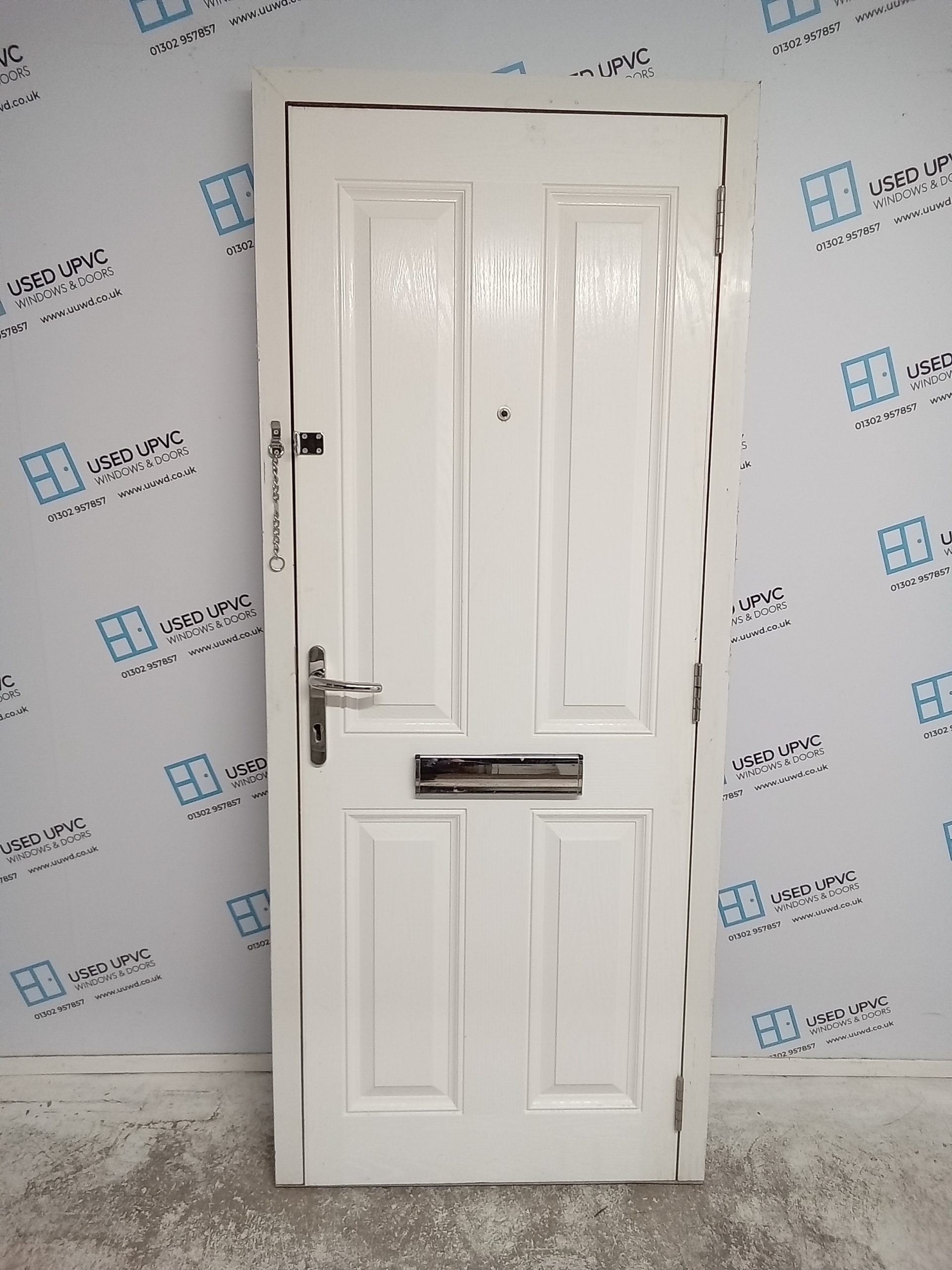 Used Anthracite Grey Composite Front Door 835mm X 2000mm 0438 | Used ...