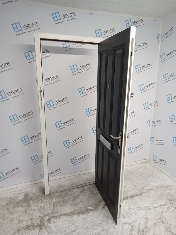 Used Anthracite Grey Composite Front Door 835mm x 2000mm 0438 - Image 3