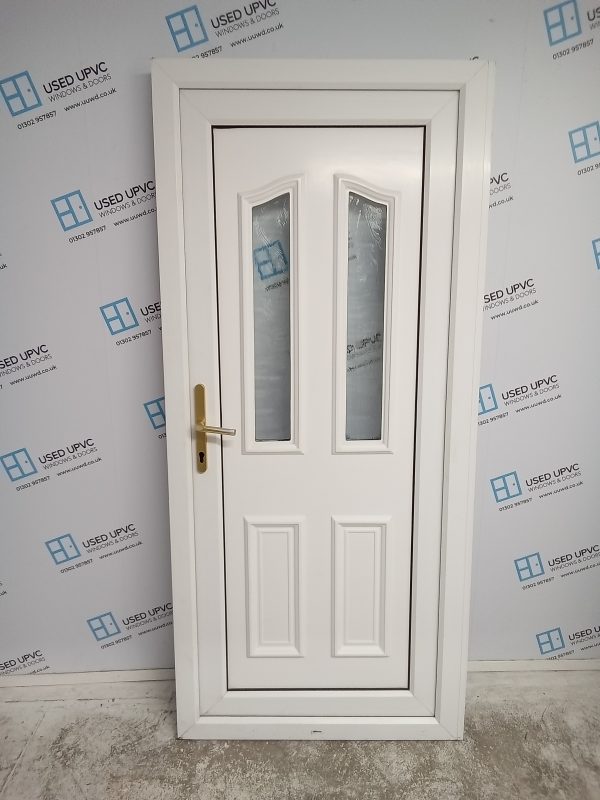 Used White Upvc Back Door 915mm x 2020mm 0473