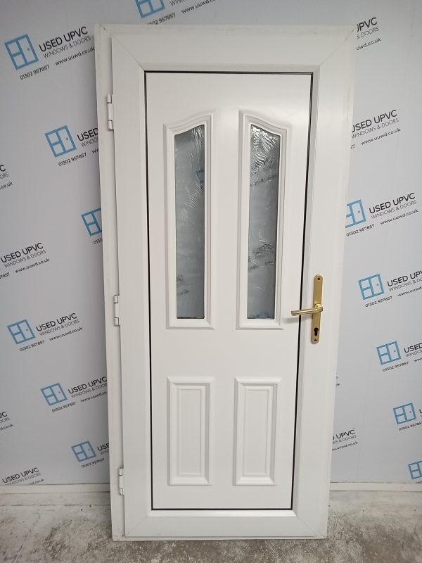 Used White Upvc Back Door 915mm x 2020mm 0473 - Image 2