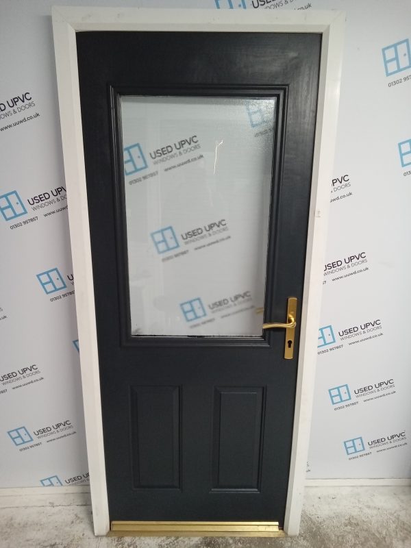 Used Anthracite Grey Composite Back Door 925mm x 2095mm 0620