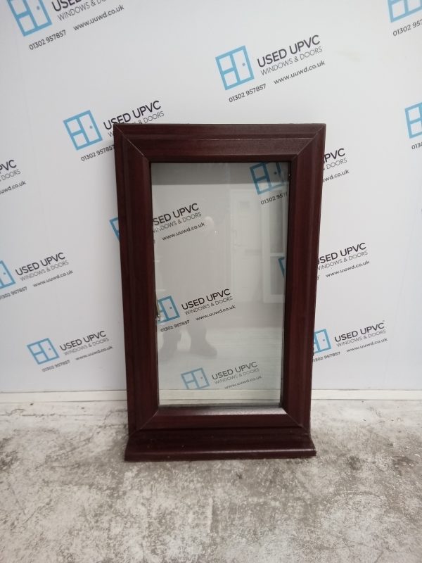 Used Rosewood Upvc Window 625mm x 1055mm W0086