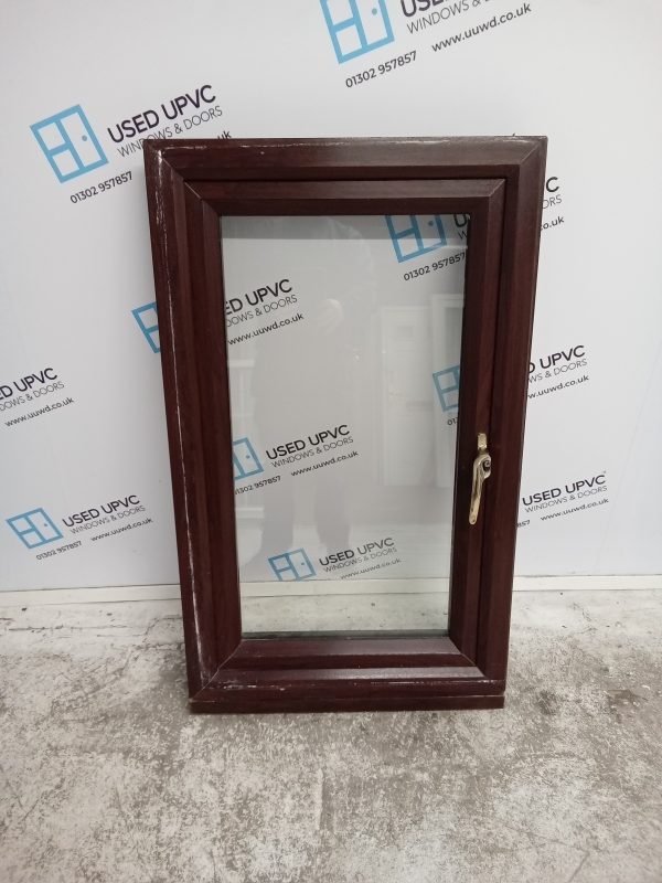 Used Rosewood Upvc Window 625mm x 1055mm W0086 - Image 2