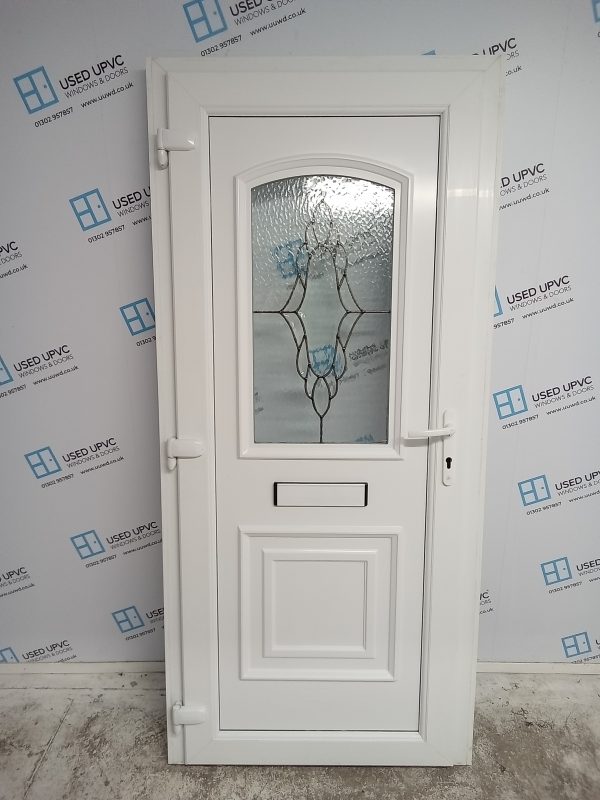 Used White Upvc Front Door 930mm x 2020mm 0742 - Image 2