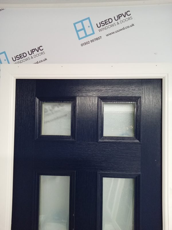 Used Navy Blue Composite Front Door 880mm x 2100mm 0743 - Image 6