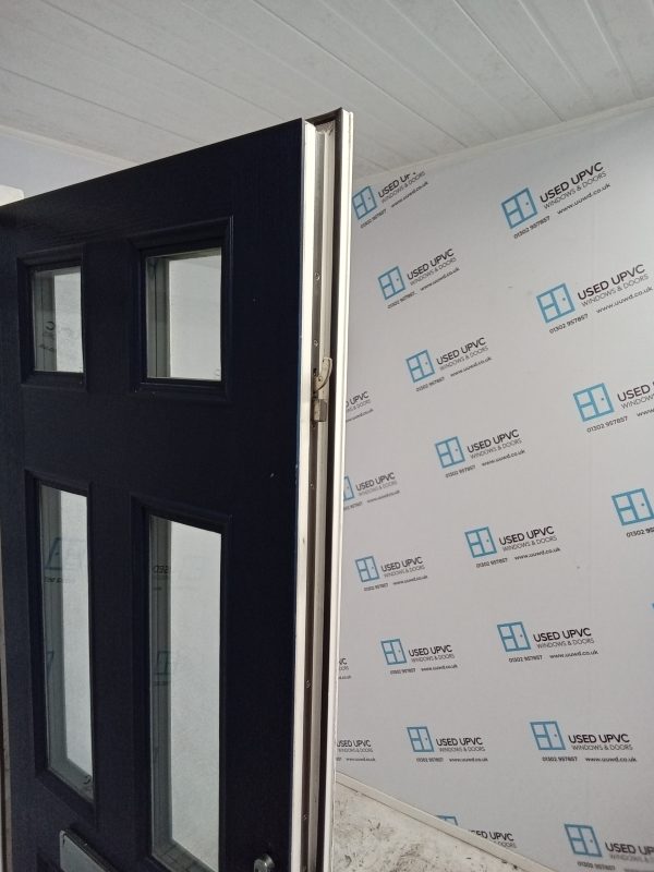 Used Navy Blue Composite Front Door 880mm x 2100mm 0743 - Image 4