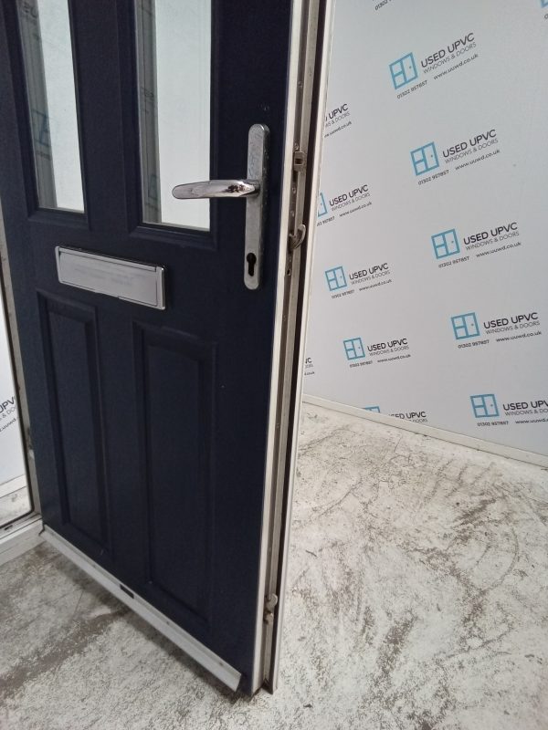 Used Navy Blue Composite Front Door 880mm x 2100mm 0743 - Image 5