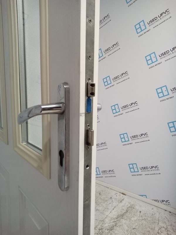 Used White Composite Back Door 920mm x 2035mm 0784 - Image 5