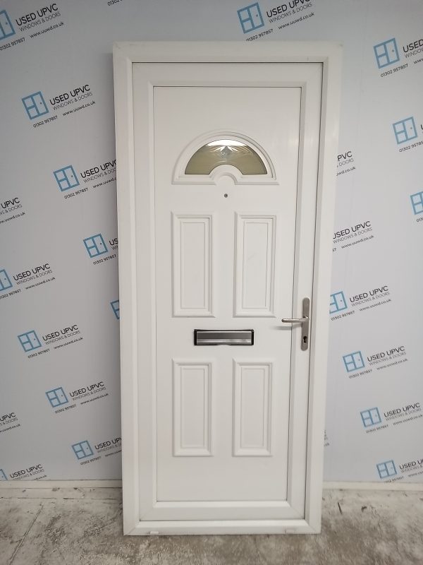 Used White Upvc Front Door 930mm x 2170mm 0804