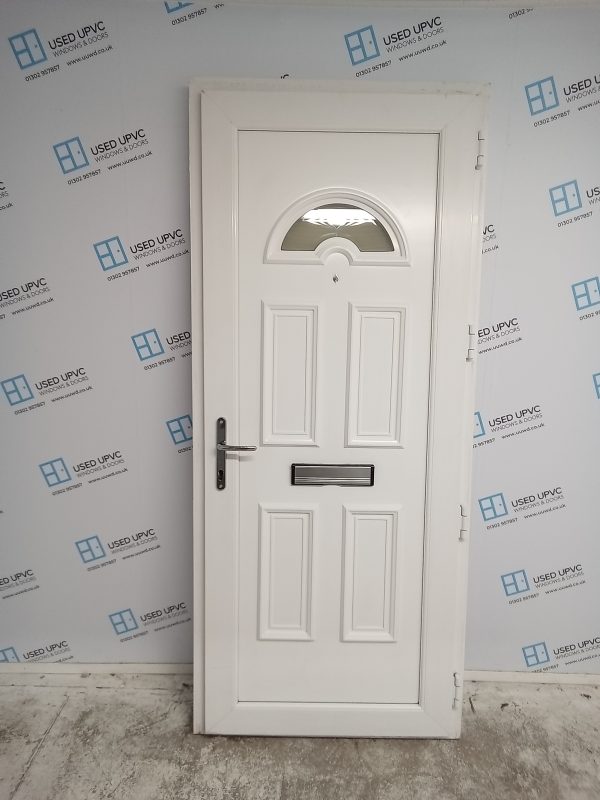 Used White Upvc Front Door 930mm x 2170mm 0804 - Image 2