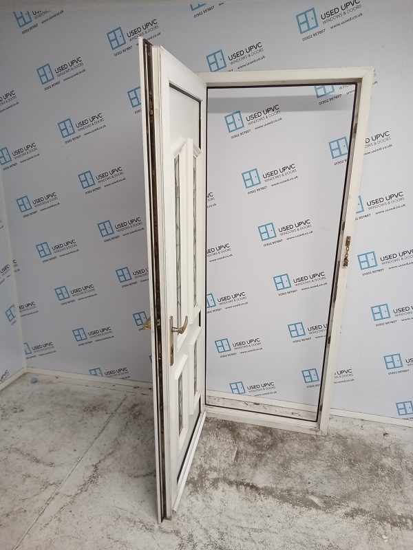 Used White Upvc Back Door 820mm x 2000mm 0063 - Image 3
