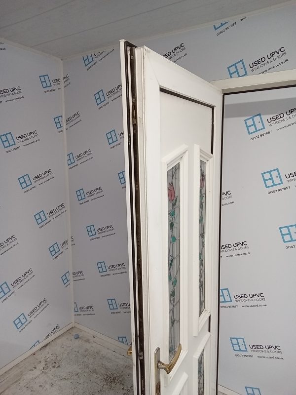 Used White Upvc Back Door 820mm x 2000mm 0063 - Image 4