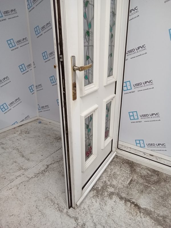 Used White Upvc Back Door 820mm x 2000mm 0063 - Image 5