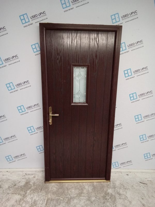 Used Rosewood Composite Door 930mm x 2055mm 0079