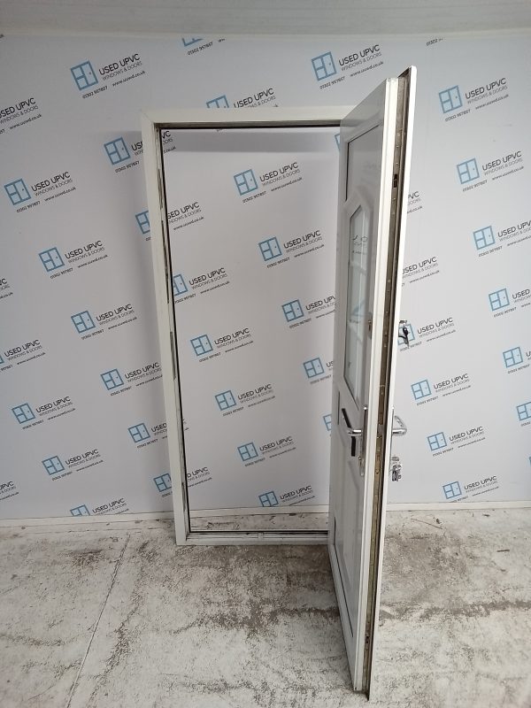 Used White Upvc Front Door 890mm x 2070mm 0114 - Image 3