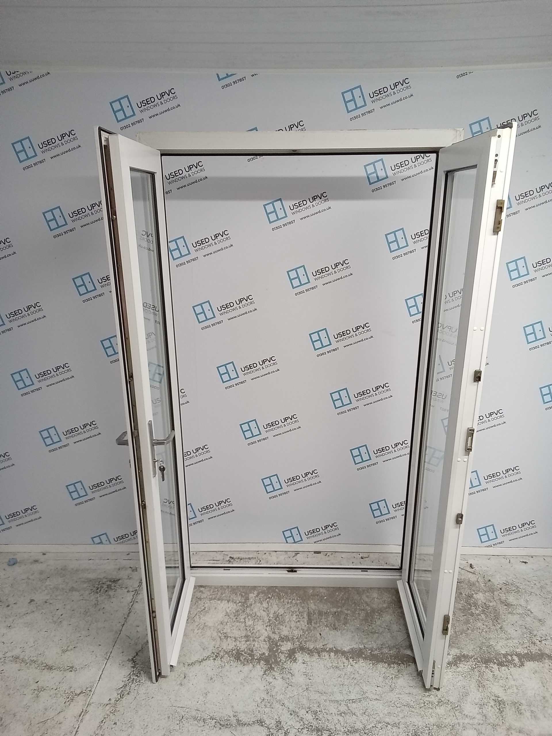 Used White Upvc French Doors 1200mm x 2060mm EA7 | Used UPVC Windows ...