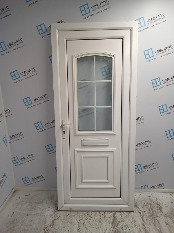 Used White Upvc Front Door 890mm x 2080mm 0206