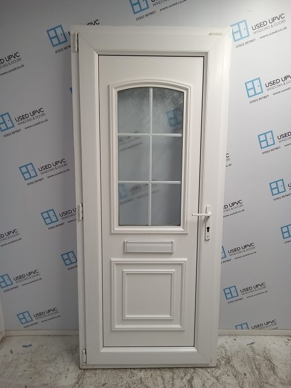 Used White Upvc Front Door 890mm x 2080mm 0206 - Image 2