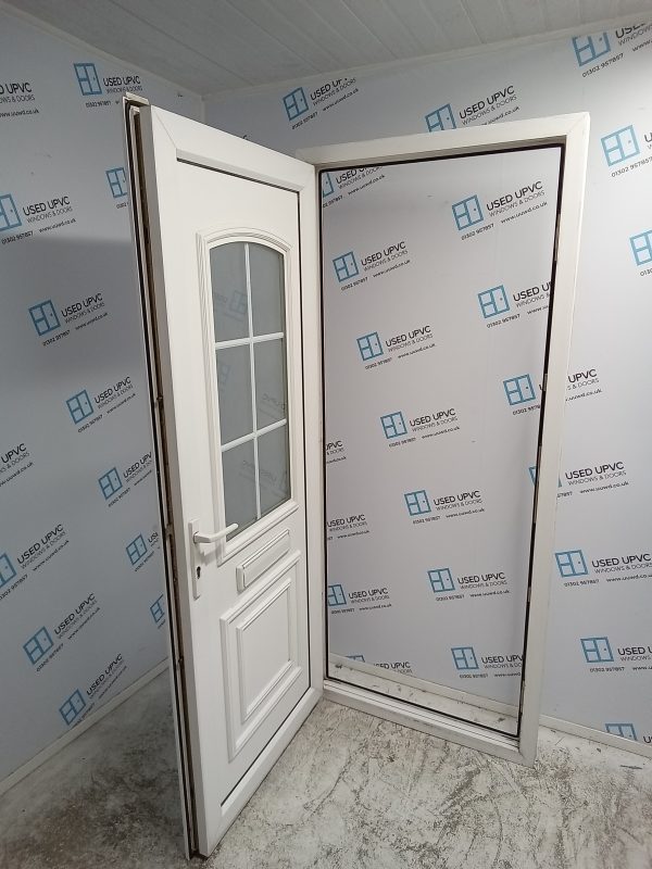 Used White Upvc Front Door 890mm x 2080mm 0206 - Image 3